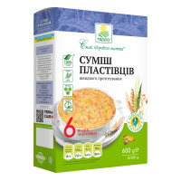 Суміш пластівців 6 видів зернових швидкого приготування – коробка | 600 г