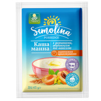 Каша манна з вершками та абрикосом миттєвого приготування | пакет | 45 г