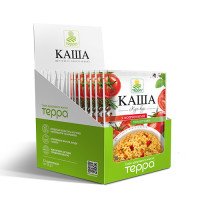 Каша Кус-кус з копченими томатами миттєвого приготування – шоу-бокс | 456 г | 12 пакетиків по 38 г