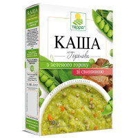 Каша із зеленого гороху зі свининою миттєвого приготування – коробка | 190 г | 5 пакетиків по 38 г