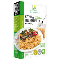 Крупа пшенична ярова №2 швидкого приготування – коробка | 400 г | 5 пакетиків по 80 г