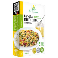 Пшоно шліфоване швидкого приготування – коробка | 400 г | 5 пакетиків по 80 г